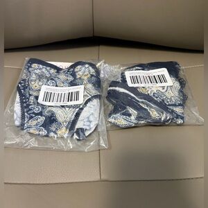 BNWT LOT OF 2 SOMA EMBRACEABLE ENCHANTING LACE HIPSTER & BIKINI NAVY MEDIUM (M)